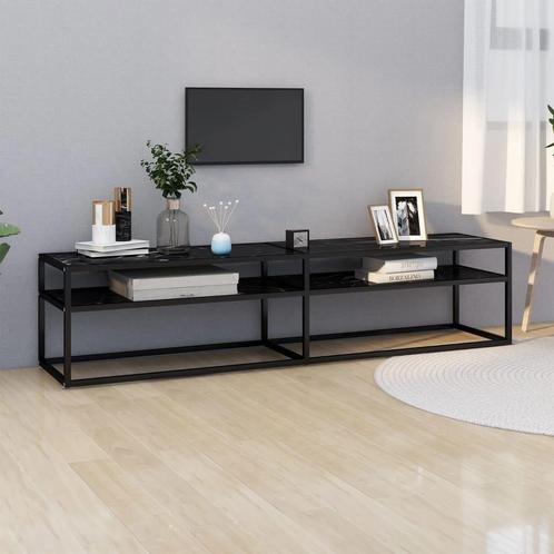 vidaXL Tv-meubel 180x40x40,5 cm gehard glas, Huis en Inrichting, Kasten | Televisiemeubels, 25 tot 50 cm, Nieuw, Glas, Minder dan 100 cm