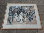 Schilderij Postmodern, Henk Heideveld, 1991, Antiek en Kunst, Kunst | Schilderijen | Klassiek