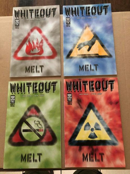 Whiteout - Melt - Thriller - 4 Comics - Compleet - zeldzaam, Boeken, Strips | Comics, Amerika, Zo goed als nieuw, Complete serie of reeks