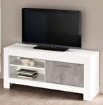 TV meubel Klein Marknesse Wit/Marmer - tv-meubels, Huis en Inrichting, Kasten | Buffetkasten, Nieuw, Overige materialen