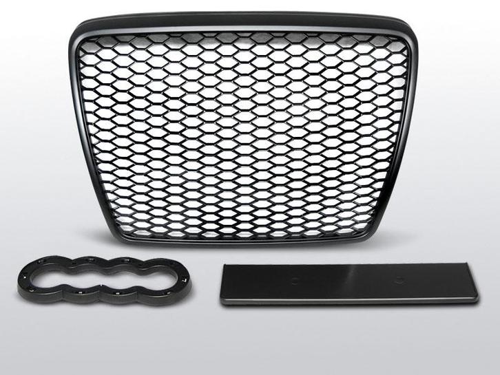 Grille | RS type | Audi A6 C6 2009-2011 | ABS Kunststof | zw, Auto-onderdelen, Carrosserie en Plaatwerk, Nieuw, Audi, Verzenden