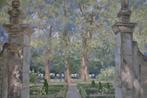 Chris van Dijk (1952) - Impressionist  Jardn du Chateau, Antiek en Kunst, Kunst | Schilderijen | Klassiek