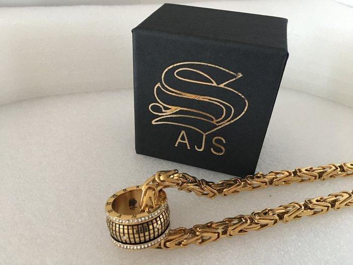 AJS Memento Mori Time Band & Royal Weave Chain hypoallergeen, Antiek en Kunst, Antiek | Boeken en Bijbels
