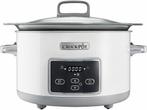 Crock Pot CR026X - Slowcooker - 4,7L DuraCeramic - Wit, Verzenden, Zo goed als nieuw
