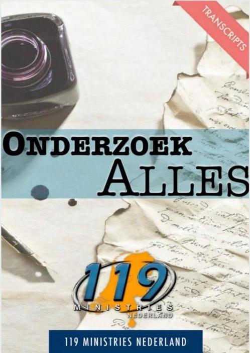 Onderzoek alles! 9789402134261 Ministries Nederland 119, Boeken, Godsdienst en Theologie, Zo goed als nieuw, Verzenden