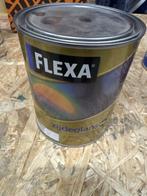 Flexa Zijdeglans ED - ral 7021 zwartgrijs - 1 liter, Doe-het-zelf en Verbouw, Verf, Beits en Lak, Zwart, Nieuw, Ophalen of Verzenden