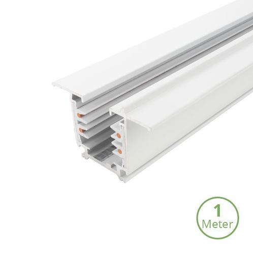 3 Fase Rail | Inbouw | 100cm | Wit, Huis en Inrichting, Lampen | Plafondlampen, Nieuw, Kunststof, Metaal, Ophalen of Verzenden