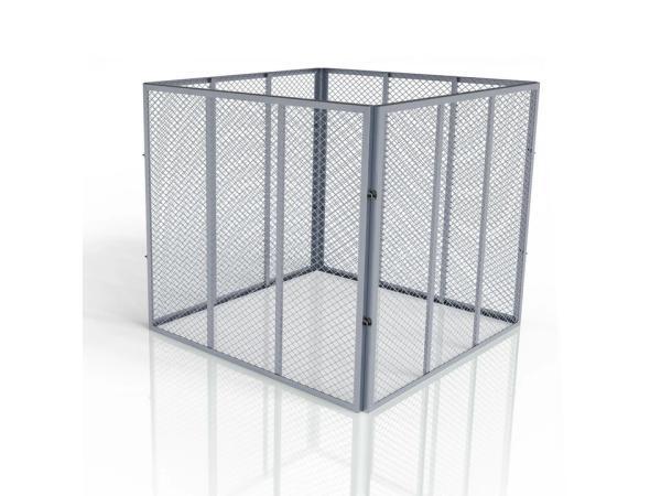 Veiling - Metalen compostbak - Tuinafval - 800L - Zilver, Tuin en Terras, Aarde en Mest