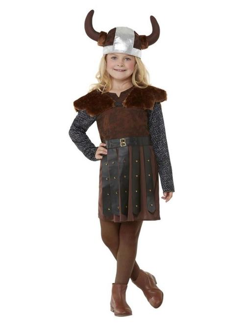 Viking Jurkje Kind Bruin, Kleding | Dames, Carnavalskleding en Feestkleding, Nieuw, Ophalen of Verzenden