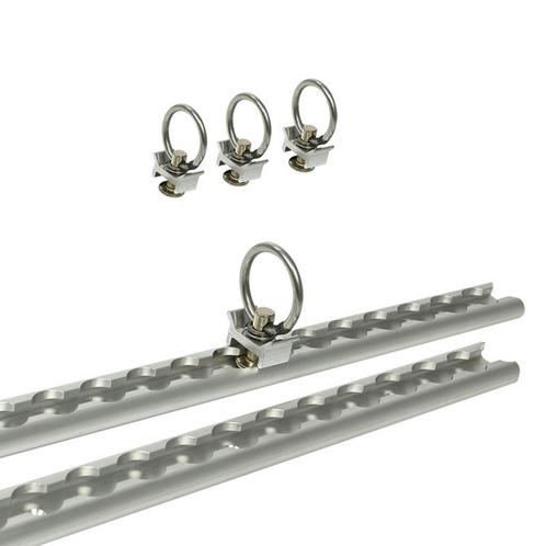 ProPlus Aluminium bindrail-set - 60 cm - Inclusief 4 stud..., Auto-onderdelen, Vrachtwagen-onderdelen, Nieuw, Ophalen of Verzenden