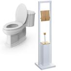 Decopatent® 2in1 Toiletrolhouder staand & Toiletborstel met, Huis en Inrichting, Badkamer | Badtextiel en Accessoires, Nieuw, Verzenden