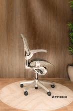 Herman Miller Aeron Titanium (Witte Bureaustoel), Huis en Inrichting, Bureaustoelen, Verzenden, Wit, Zo goed als nieuw, Bureaustoel