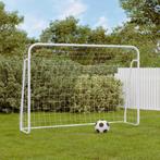 vidaXL Voetbaldoel met net 214x75x152 cm staal en polyester, Sport en Fitness, Voetbal, Verzenden, Nieuw