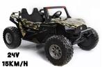 24V Beach buggy Camouflage, High speed 15km/h, 2 zitter, 4WD, Ophalen of Verzenden, Nieuw