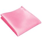 Fako Fashion® - Pochette - Pochet - Satijn - 22x22cm - Roze, Kleding | Heren, Verzenden, Nieuw