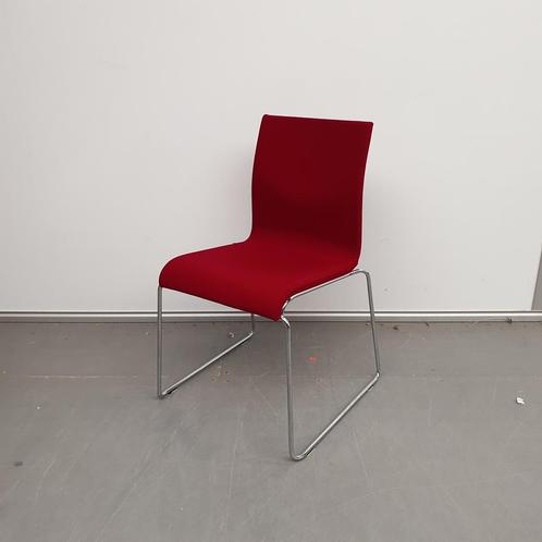 Ahrend 370 vergaderstoel - rode stof (alleen per set), Huis en Inrichting, Stoelen, Ophalen of Verzenden