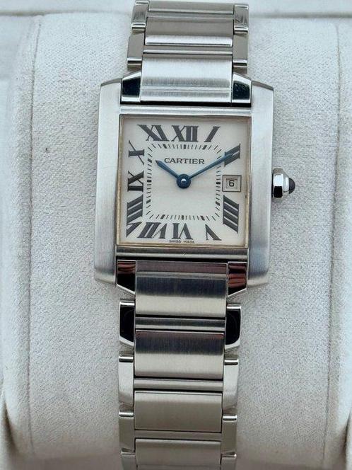 Cartier - Tank Française - Zonder Minimumprijs - 2465 -, Sieraden, Tassen en Uiterlijk, Horloges | Heren