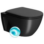 Wand Toilet Swirlflush Sapho Pura Eco 36x55 cm Mat Zwart, Doe-het-zelf en Verbouw, Sanitair, Ophalen of Verzenden, Nieuw, Overige typen