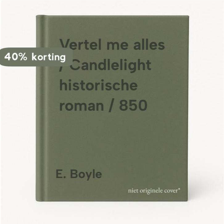 Vertel me alles / Candlelight historische roman / 850, Boeken, Historische romans, Gelezen, Verzenden