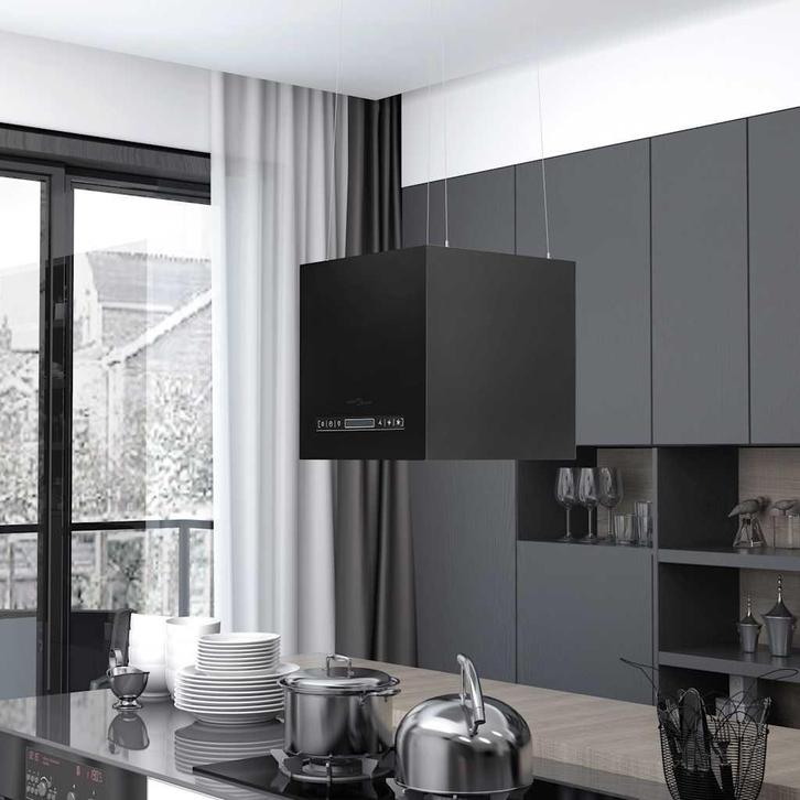 vidaXL Afzuigkap hangend met aanraaksensor LCD 37 cm staal, Witgoed en Apparatuur, Afzuigkappen, Nieuw, Verzenden