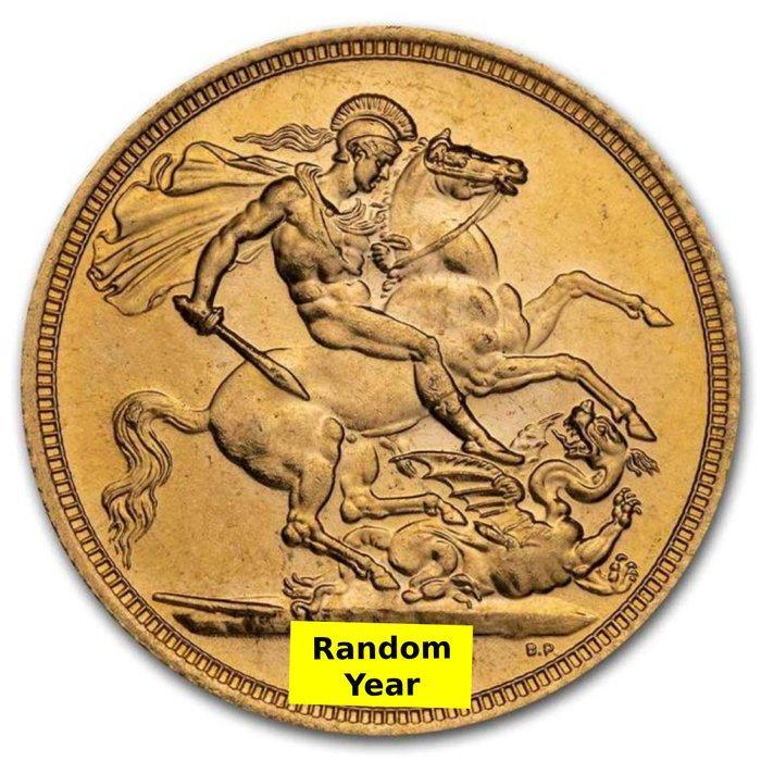 Verenigd Koninkrijk. British Gold Sovereign Queen Elizabeth, Postzegels en Munten, Edelmetalen en Baren