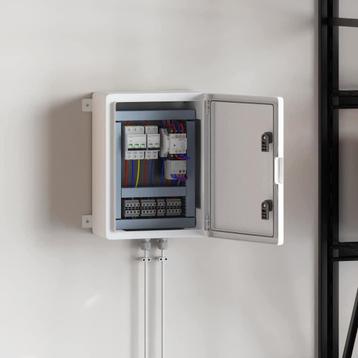 vidaXL Controlekast Grijs 30 x 16.5 x 40 cm Kunststof beschikbaar voor biedingen