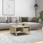 vidaXL Salontafel 60x60x30 cm bewerkt hout sonoma, Huis en Inrichting, Tafels | Salontafels, 50 tot 100 cm, Verzenden, Nieuw, 50 tot 100 cm