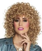 Pruik Club blond krullend, Hobby en Vrije tijd, Feestartikelen, Verzenden, Nieuw