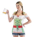 Foto Realistisch shirt Tiroler Heidi, Kleding | Dames, Carnavalskleding en Feestkleding, Ophalen of Verzenden, Nieuw