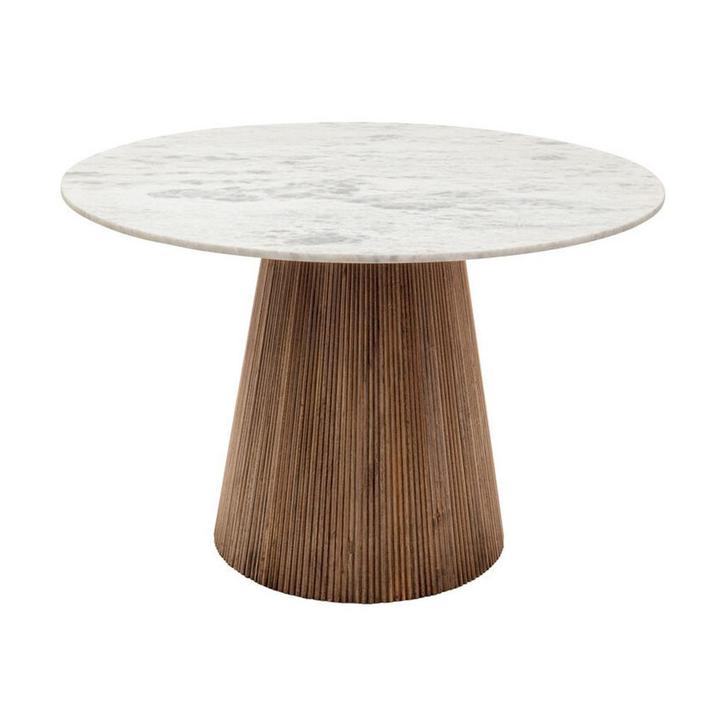 *WOONWINKEL* Kare Design Grace Ronde Eettafel Wit Marmer En, Huis en Inrichting, Tafels | Eettafels, Nieuw, Verzenden