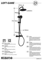 Allibert Loft-Game Douchekolom - Regendouche - Ø 22,5 cm -, Huis en Inrichting, Woonaccessoires | Overige, Verzenden, Zo goed als nieuw
