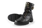 Stefano Lauran Veterboots in maat 38 Zwart | 10% extra, Kleding | Dames, Verzenden, Zwart, Overige typen, Zo goed als nieuw