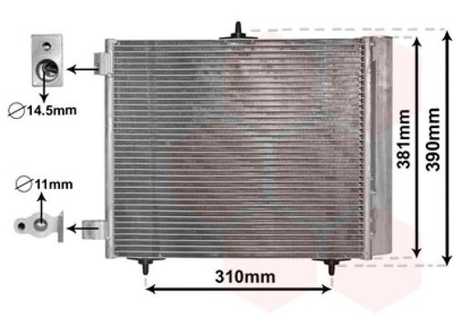 LUCHTCONDENSATOR VOOR CITROEN C2 JM 2003-2008 6455AL, Auto-onderdelen, Airco en Verwarming, Nieuw, Ophalen of Verzenden