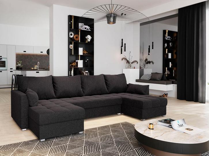 ACTIE U Bank / Complete Zithoek €599 - Direct leverbaar !, Huis en Inrichting, Banken | Complete zithoeken, Nieuw, Hout, Leer