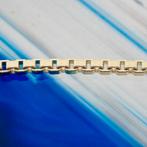 Gouden Venetiaanse schakel ketting | 45,5 cm (unisex), Sieraden, Tassen en Uiterlijk, Kettingen, Ophalen of Verzenden, Gebruikt