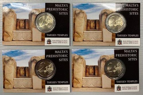 Malta. 2 Euro 2021 Temple de Tarxien en coincard (avec, Postzegels en Munten, Munten | Europa | Euromunten