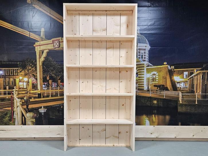 Steigerhouten Boekenkast, Zakelijke goederen, Kantoor en Winkelinrichting | Winkel en Inventaris, Ophalen of Verzenden