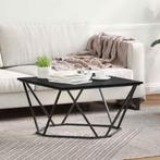 vidaXL Salontafel Zwart eiken 80 x 80 x 45 cm Engineered, Verzenden, Vierkant, Nieuw, 50 tot 100 cm