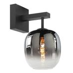 Highlight Wandlamp Glazen lampenkap 23cm Semi Smoked E27, Nieuw, Ophalen of Verzenden, Glas
