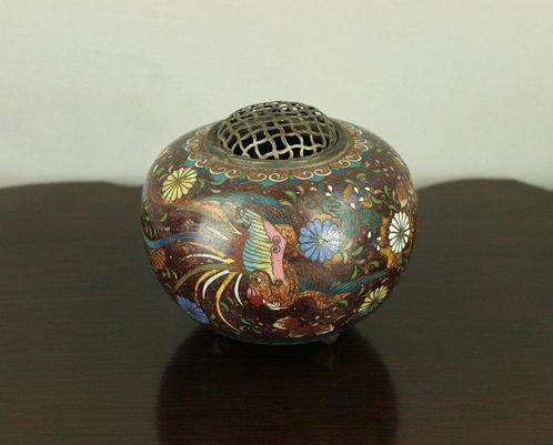Wierookvat - Cloisonne Phoenix and Chrysanthemum Pattern, Antiek en Kunst, Antiek | Overige Antiek