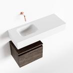 MONDIAZ ANDOR 40cm toiletmeubel dark brown. LEX 80cm, Ophalen of Verzenden, Nieuw, Bad