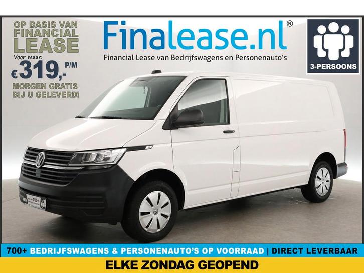 Volkswagen Transporter 2.0 TDI L2H1 150PK Airco Carplay, Auto's, Bestelauto's, Lease, Handgeschakeld, Diesel, Volkswagen, Wit