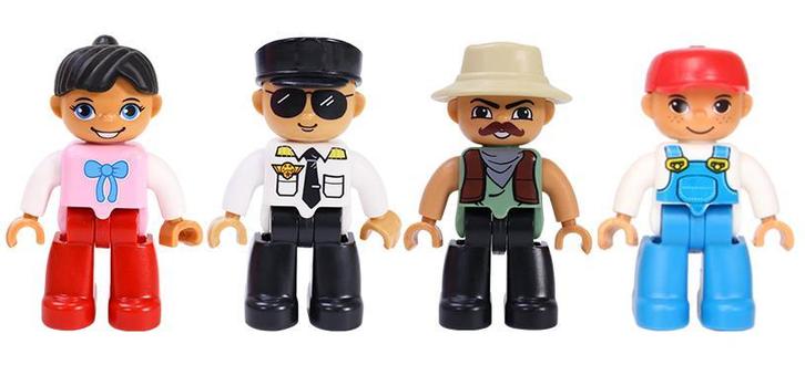 Magna-World® Uitbreidinng - 4 magnetische poppetjes, Kinderen en Baby's, Speelgoed | Bouwstenen, Nieuw, Overige merken, Verzenden