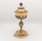 Verguld zilveren ciborie, 19e-eeuw - Zilver - 1850-1900