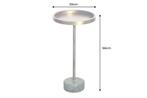 Side table TRAYFUL 60cm marble base groen and top messing -, Huis en Inrichting, Tafels | Sidetables, Ophalen of Verzenden, Nieuw