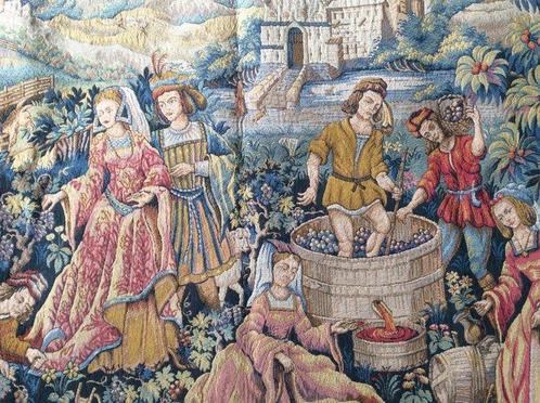 Daprès Marc Waymel Le Chant de la Vigne - Wandtapijt - 120, Antiek en Kunst, Curiosa en Brocante