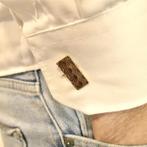 Vintage gouden manchetknopen met patroon, Sieraden, Tassen en Uiterlijk, Manchetknopen, Ophalen of Verzenden, Gebruikt, Goud