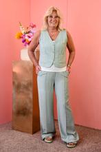 Tweedelig linnen set gilet mintgroen, Kleding | Dames, Ophalen of Verzenden, Nieuw
