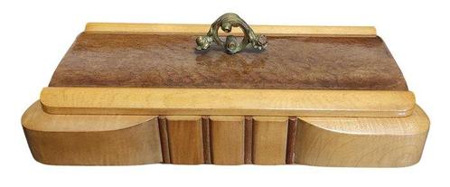 Sigarettendoos - Art-deco - Hout, Antiek en Kunst, Curiosa en Brocante
