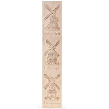 Speculaasplank Drie molens (3x) 11,5x7,5cm.